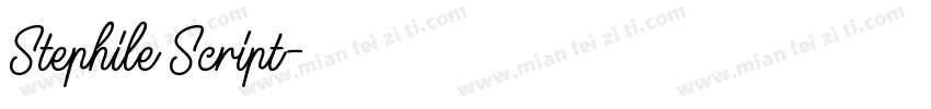 Stephile Script字体转换